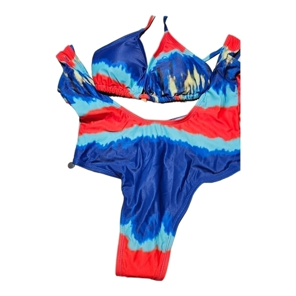 Kprdeo Two-Piece Swimsuit Thong Bikini Set Sport Size Small - Picture 2 of 9